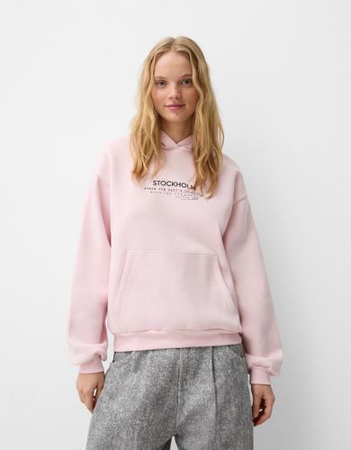 Sudadera Capucha Print Mujer 10-12 - Bershka - Modalova