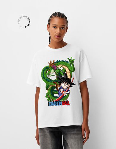 Camiseta Dragon Ball Manga Corta Oversize Mujer Xs - Bershka - Modalova