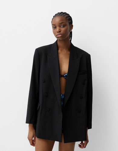 Blazer Oversize Mujer L - Bershka - Modalova