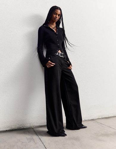 Jeans Wide Leg Mujer 36 - Bershka - Modalova