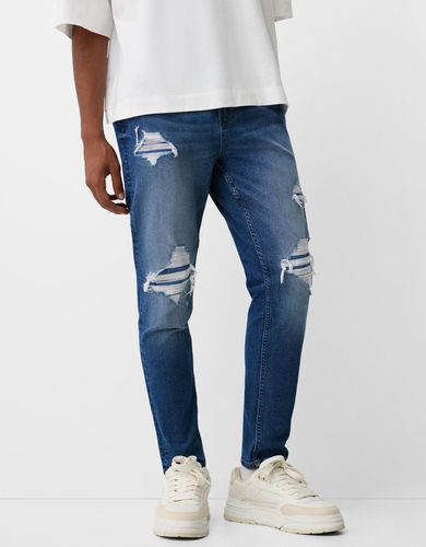 Jeans Carrot Rotos Hombre 36 - Bershka - Modalova