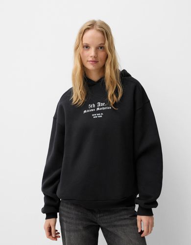 Sudadera Capucha Print Mujer L - Bershka - Modalova