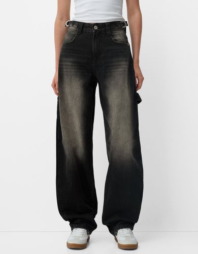 Jeans Balloon Carpenter Ajustable Mujer 10-12 - Bershka - Modalova