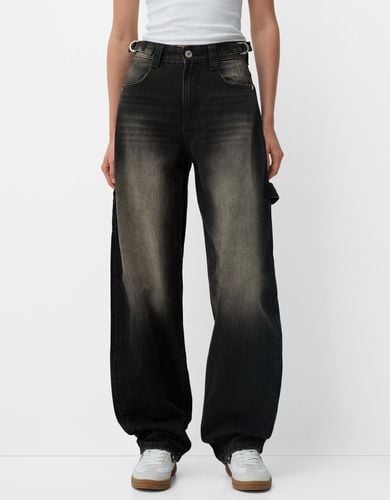 Jeans Balloon Carpenter Ajustable Mujer 34 - Bershka - Modalova