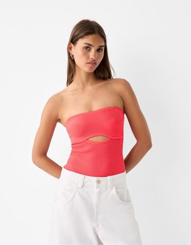 Body Bandeau Cut-Out Mujer L - Bershka - Modalova