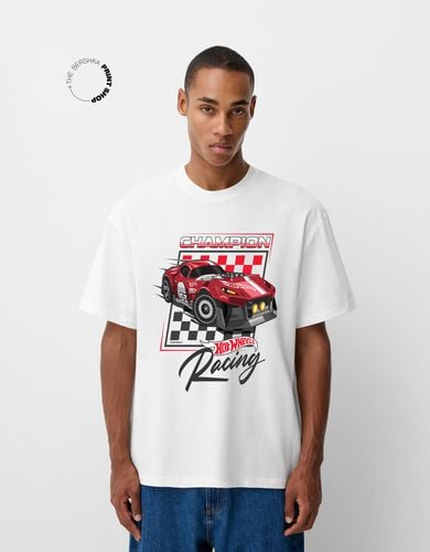 Camiseta Hot Wheels Manga Corta Hombre S - Bershka - Modalova