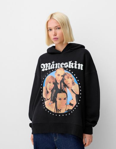 Sudadera Måneskin Capucha Mujer L - Bershka - Modalova