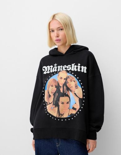 Sudadera Måneskin Capucha Mujer M - Bershka - Modalova