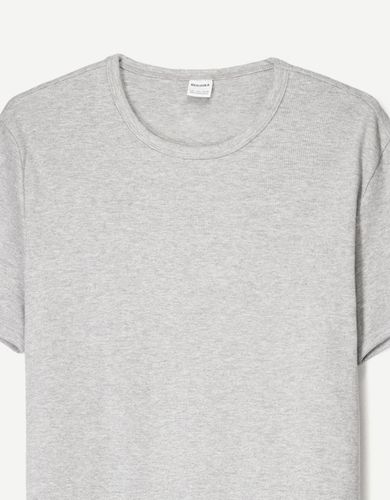 Camiseta Manga Corta Rib Hombre M - Bershka - Modalova