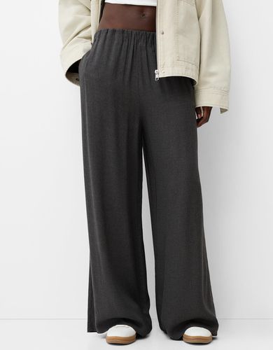 Pantalón Wide Leg Mujer M - Bershka - Modalova