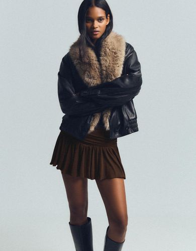 Mini Estructura Hilo Metalizado Mujer S " - Bershka - Modalova