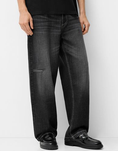 Jeans Baggy Bordado Hombre 36 - Bershka - Modalova