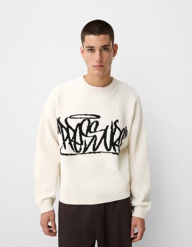 Jersey Print Hombre L - Bershka - Modalova