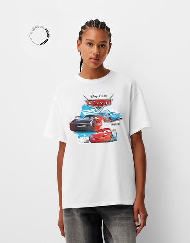 Camiseta Cars Manga Corta Oversize Mujer 10-12 - Bershka - Modalova