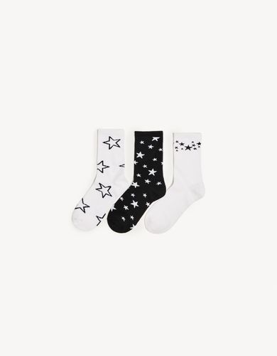 Pack 3 Calcetines Print Mujer - Bershka - Modalova