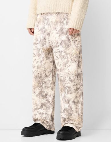 Pantalón Balloon Print Hombre 38 - Bershka - Modalova