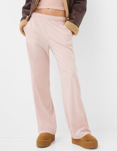 Pantalón Straight Goma Cintura Mujer 10-12 - Bershka - Modalova