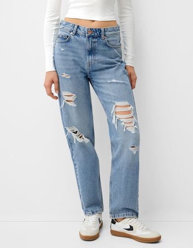 Jeans Cropped Mujer 38 - Bershka - Modalova