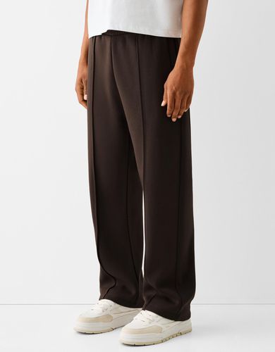 Pantalón Wide Leg Felpa Hombre Xl - Bershka - Modalova