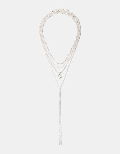 Pack 4 Collares Signature Edition Mujer - Bershka - Modalova