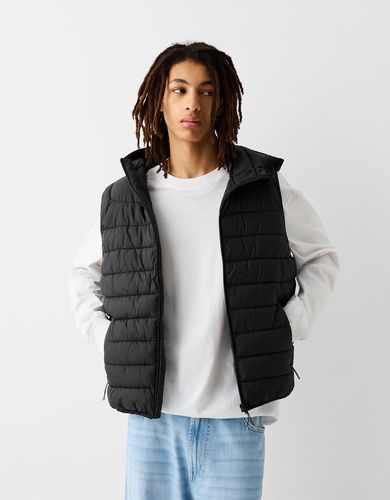 Chaleco Capucha Acolchado Ligero Hombre Xxl - Bershka - Modalova