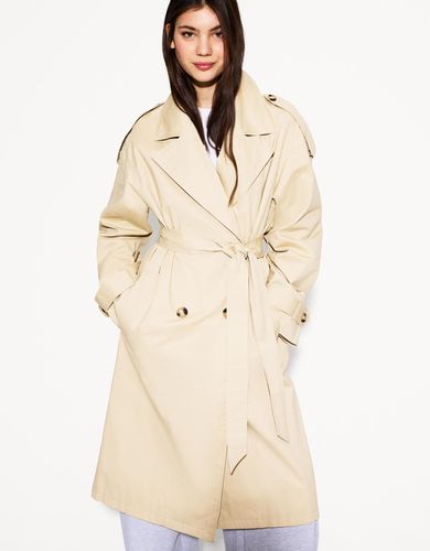 Bershka Abrigo Trench Mujer S Camel - Bershka - Modalova