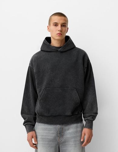 Sudadera Boxy Capucha Hombre L - Bershka - Modalova