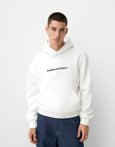 Sudadera Capucha Oversize Print Hombre L - Bershka - Modalova