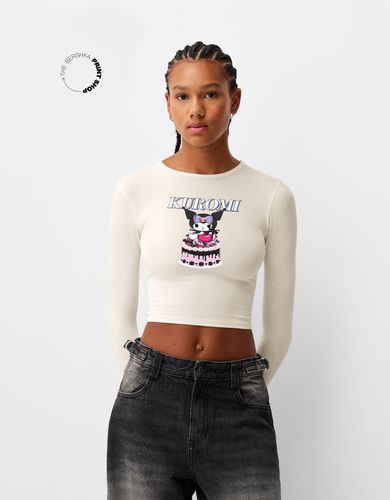 Camiseta Kuromi Manga Larga Mujer Xl - Bershka - Modalova