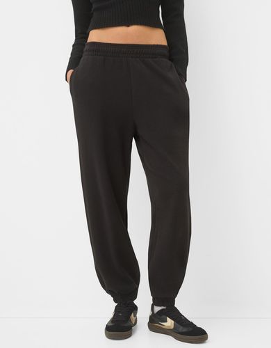 Pantalón Jogger Interlock Volumen Mujer L - Bershka - Modalova