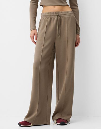 Pantalón Wide Leg Soft Touch Mujer L - Bershka - Modalova