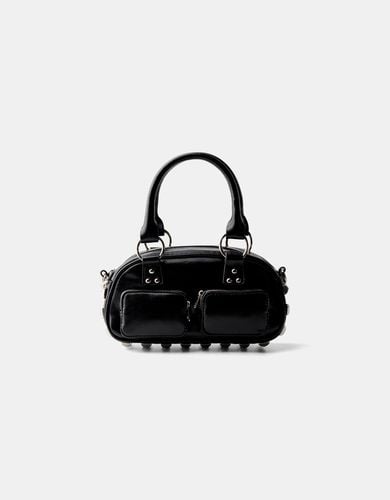 Bolso Mini Bowling Tachas Mujer - Bershka - Modalova