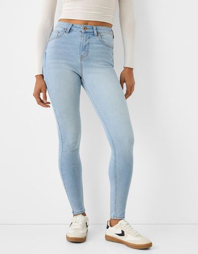 Jeans Super High Waist Skinny Mujer 34 - Bershka - Modalova