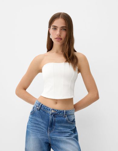 Top Bandeau Mujer Xs - Bershka - Modalova