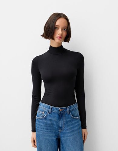 Body Manga Larga Cuello Alto Mujer L - Bershka - Modalova