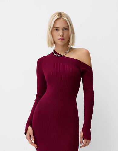 Vestido Midi Asimétrico Mujer M - Bershka - Modalova