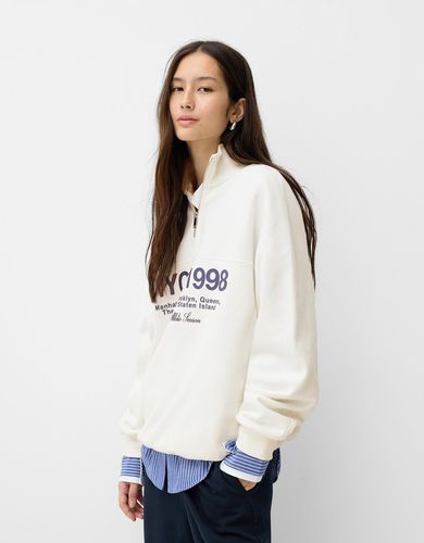 Sudadera Cremallera Print Mujer M - Bershka - Modalova