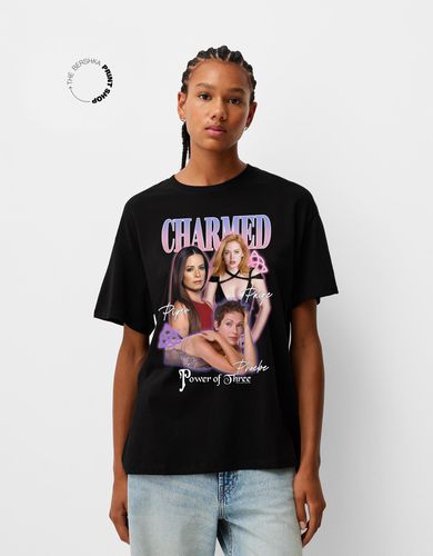 Camiseta Charmed Manga Corta Oversize Mujer 10-12 - Bershka - Modalova