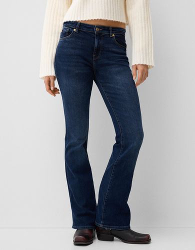 Bershka Jeans Flare Mujer 36 Azul - Bershka - Modalova