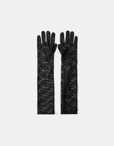 Guantes Largos Lace Mujer - Bershka - Modalova