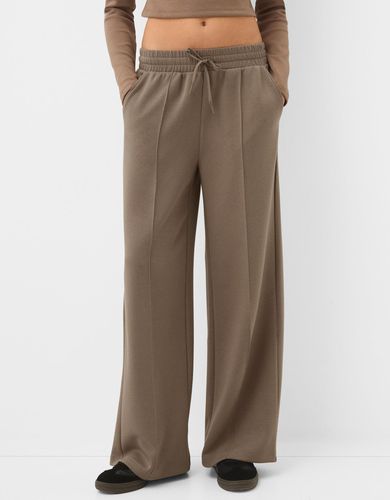 Pantalón Wide Leg Soft Touch Mujer L - Bershka - Modalova