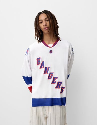 Camiseta Nhl Manga Larga Mesh Print Hombre S - Bershka - Modalova