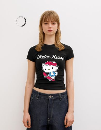 Tty Manga Corta Mujer Xl Negro" - Bershka - Modalova