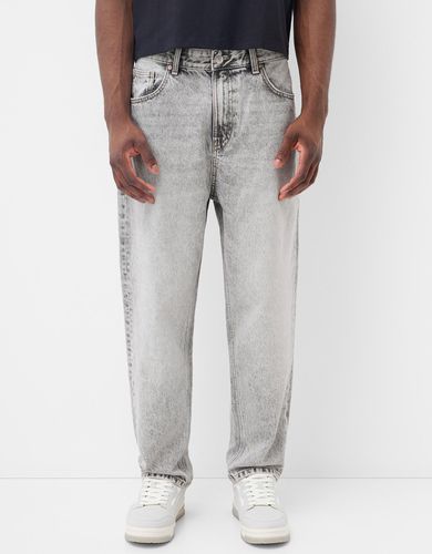 Bershka Jeans Loose Hombre 32 Gris - Bershka - Modalova