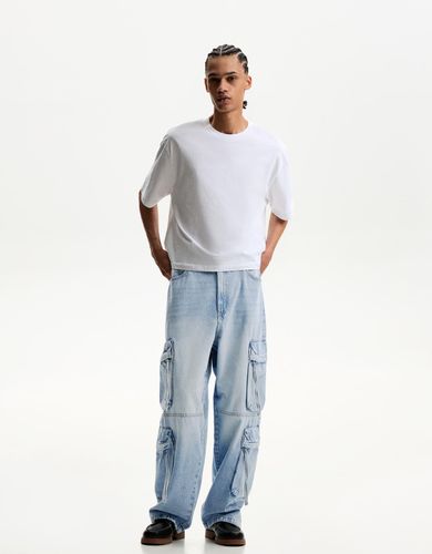 Jeans Baggy Multicargo Hombre 36 - Bershka - Modalova