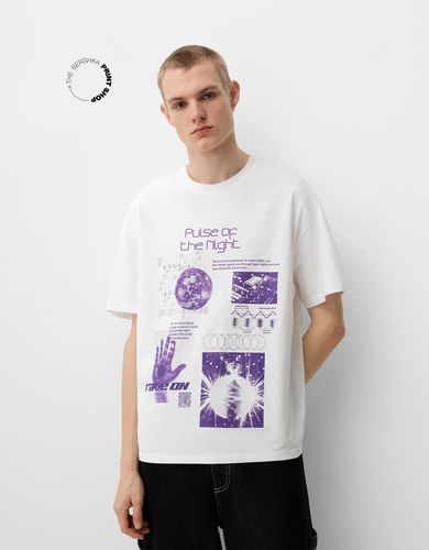 Camiseta Wearable Art Manga Corta Hombre M - Bershka - Modalova