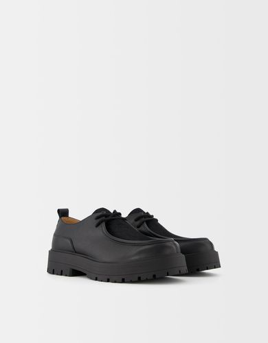 Zapato Acordonado Piel Hombre 39 - Bershka - Modalova