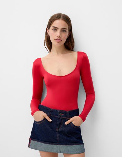 Body Manga Larga Mujer Xs - Bershka - Modalova