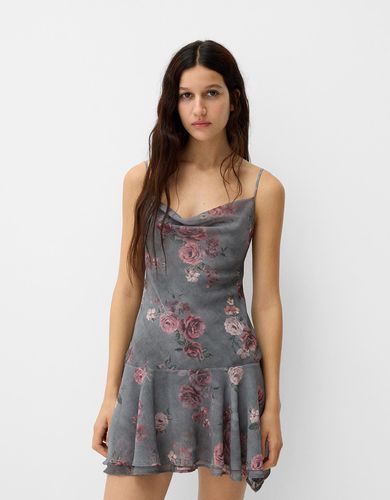 Vestido Mini Volantes Print Mujer Xs - Bershka - Modalova