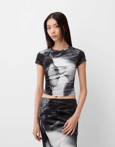 Camiseta Twilight Manga Corta Velvet Mujer M - Bershka - Modalova